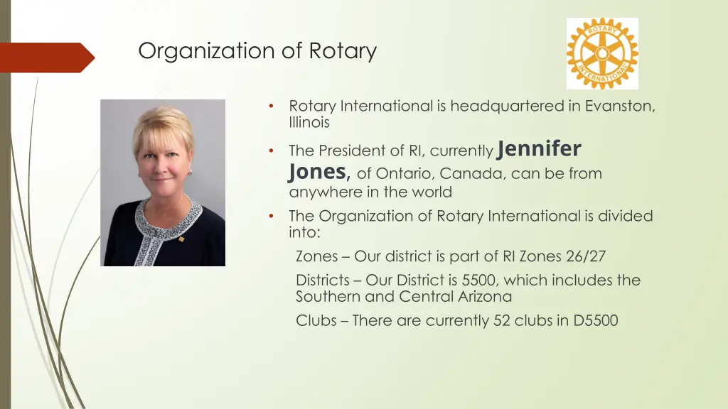 organization of rotary