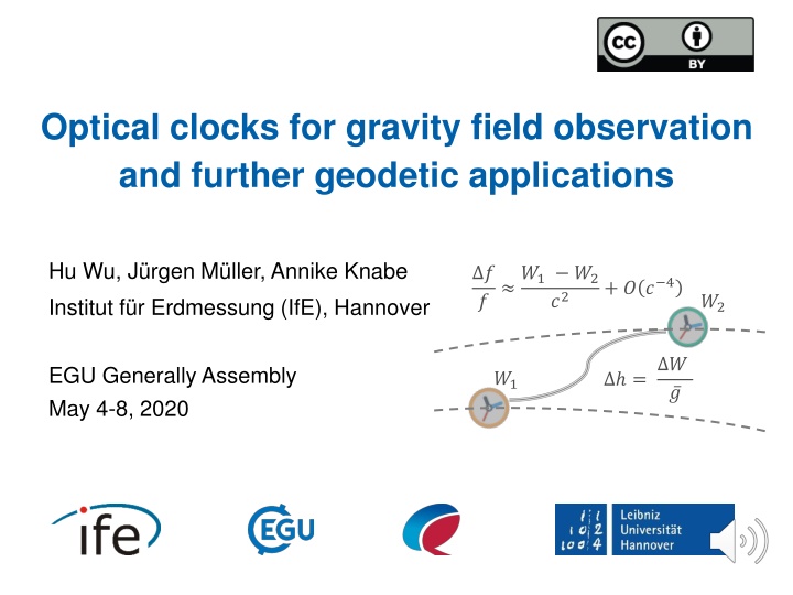 optical clocks for gravity field observation