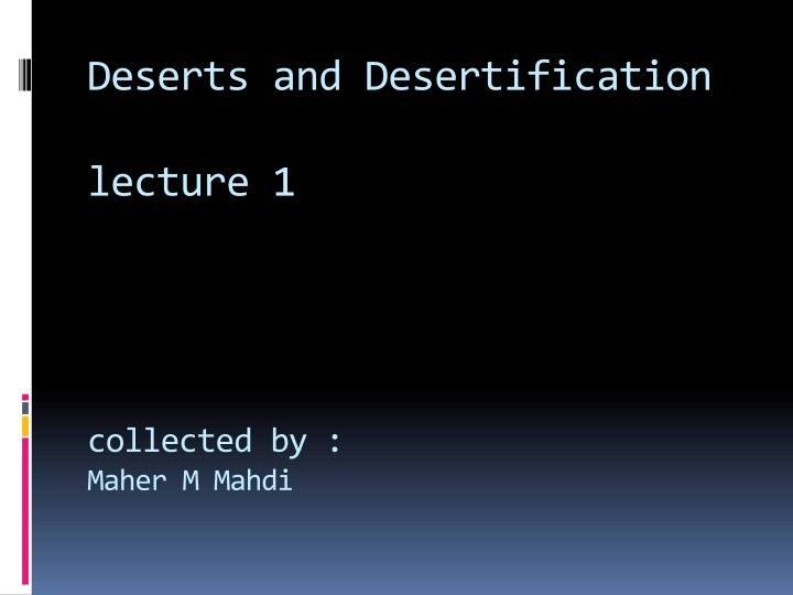 deserts and desertification