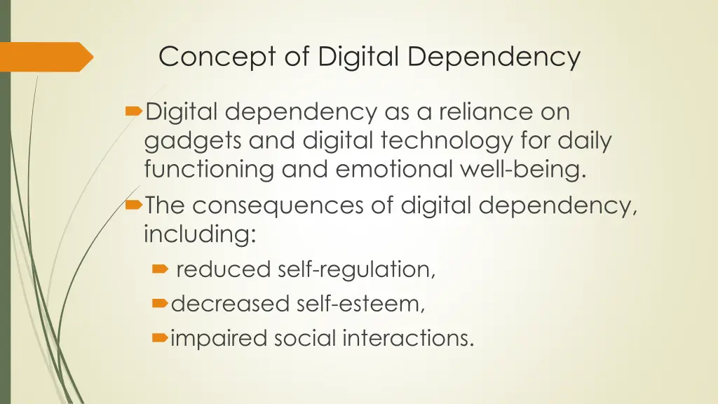 concept of digital dependency