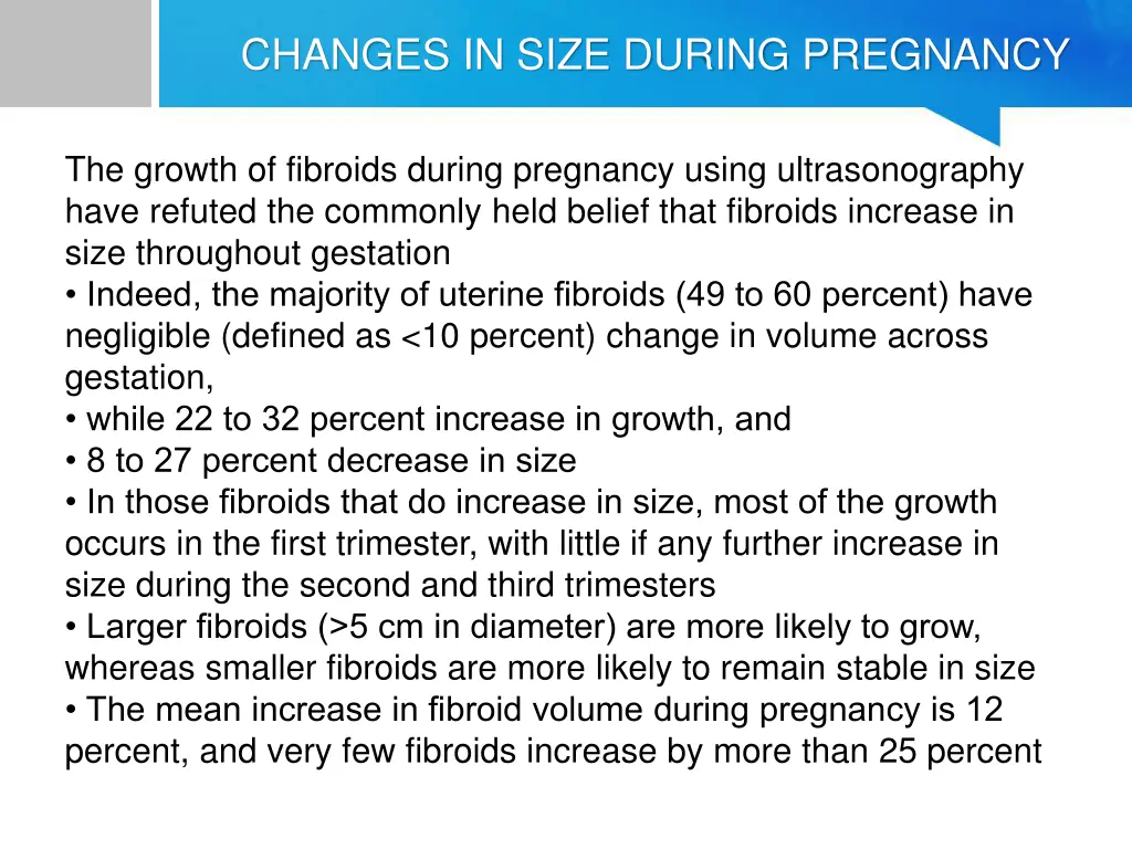 changes in size during pregnancy