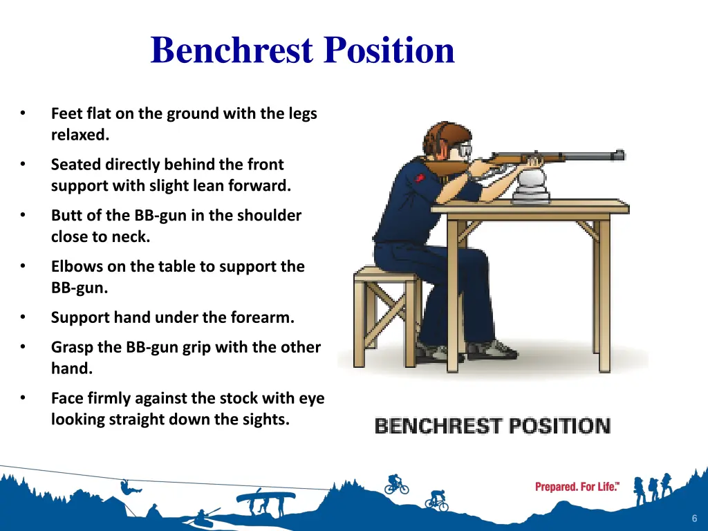 benchrest position