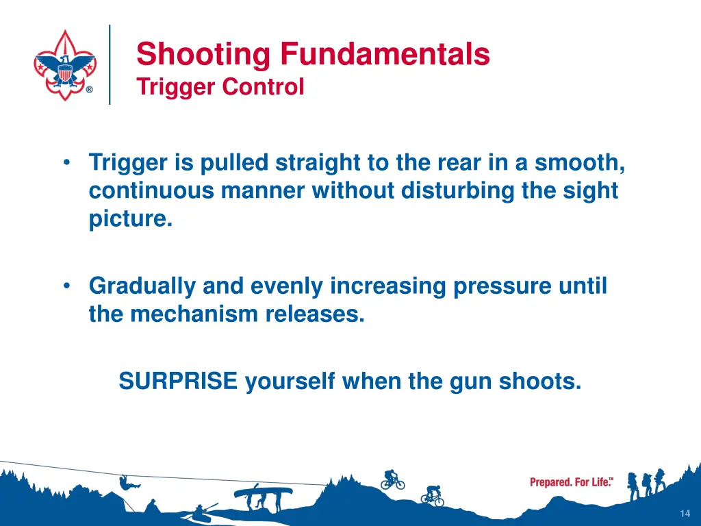 shooting fundamentals trigger control