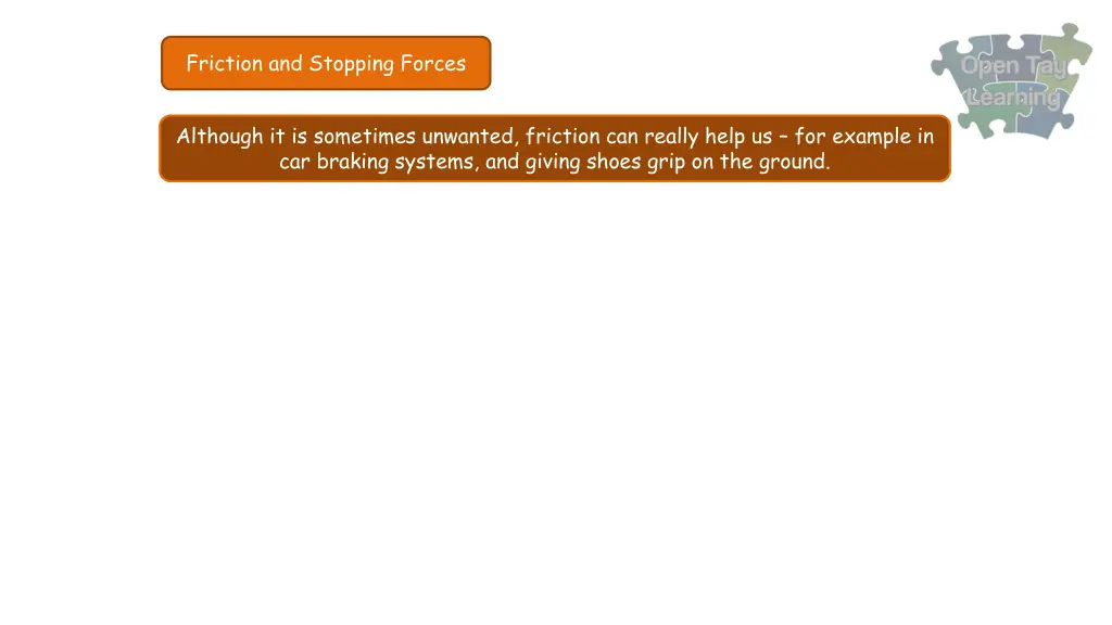 friction and stopping forces