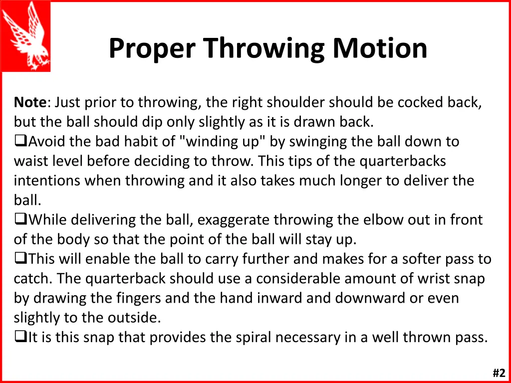 proper throwing motion