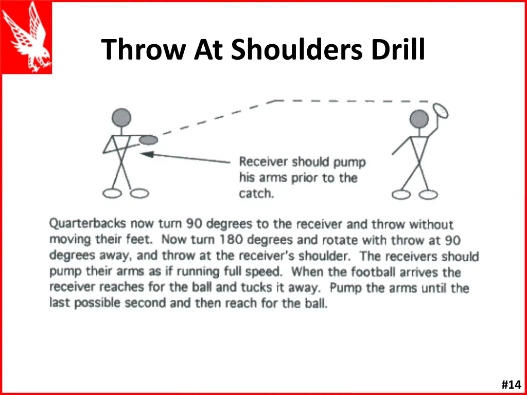 throw at shoulders drill