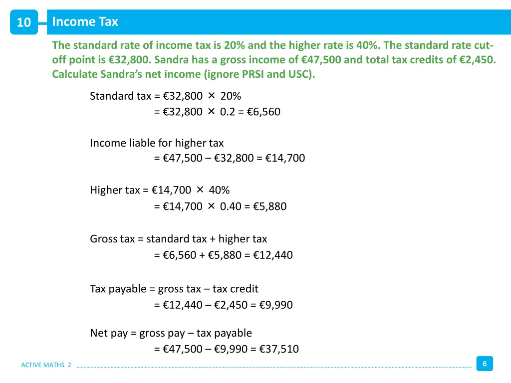 income tax 2