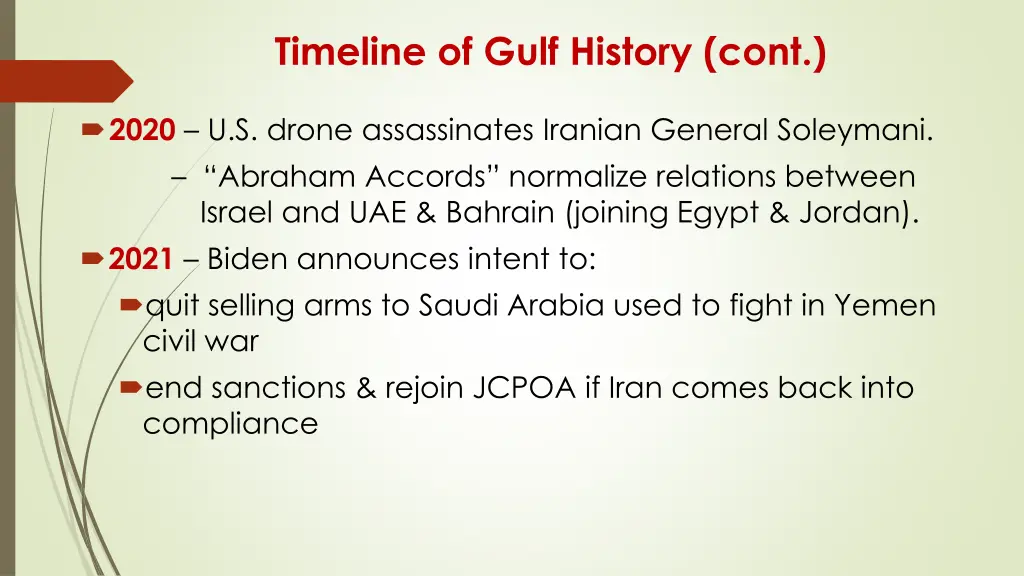 timeline of gulf history cont 2