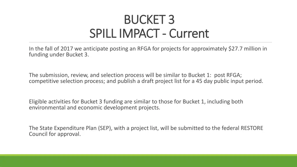 bucket 3 bucket 3 impact current