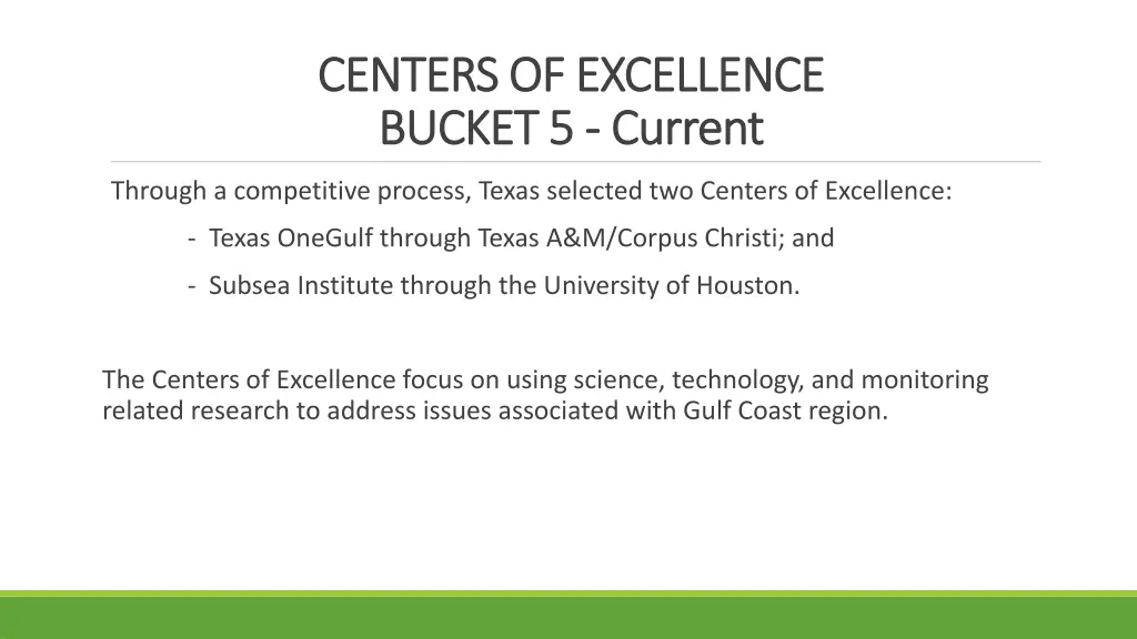 centers of excellence centers of excellence