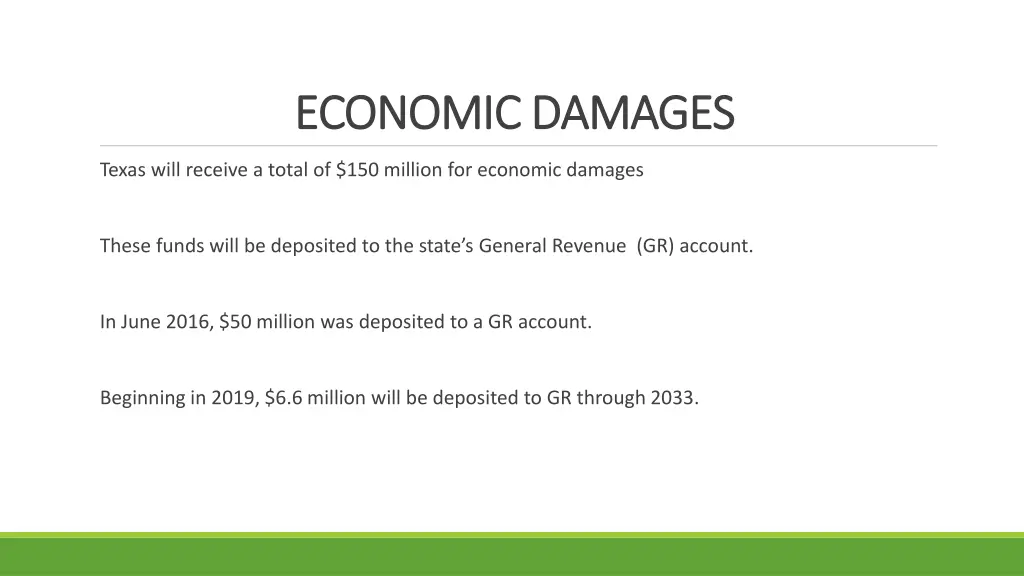 economic damages economic damages