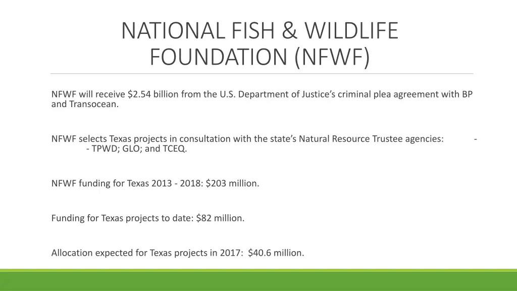 national fish wildlife foundation nfwf