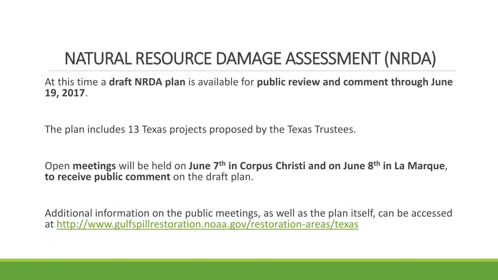 natural resource damage assessment nrda natural 1