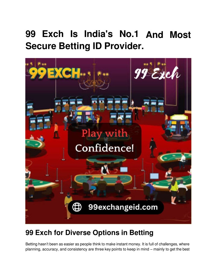 99 exch is india s no 1 secure betting id provider