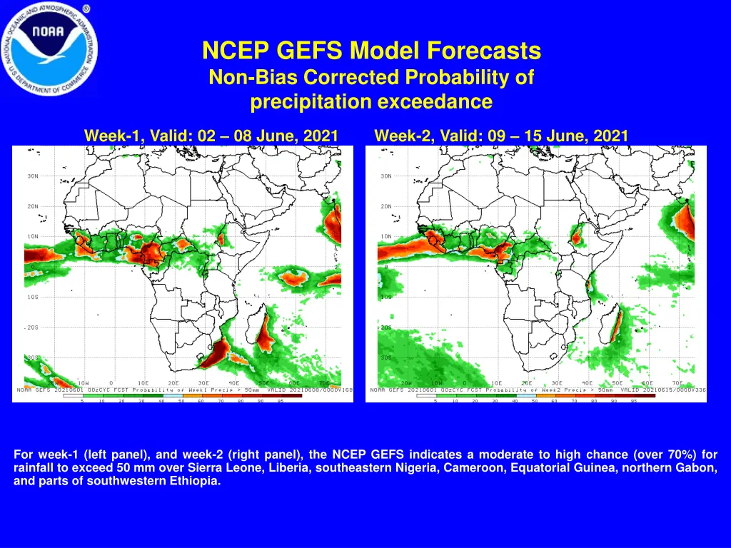 ncep gefs model forecasts non bias corrected