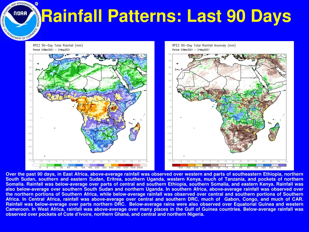 rainfall patterns last 90 days