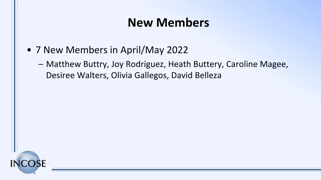 new members