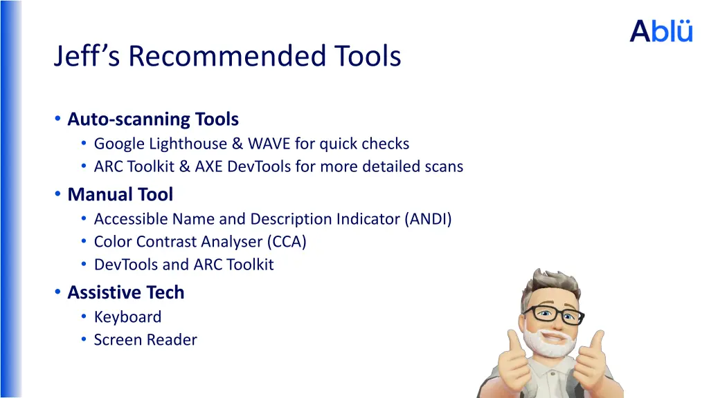 jeff s recommended tools