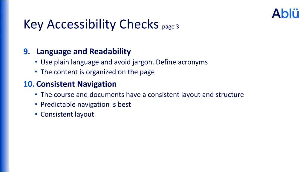 key accessibility checks page 3