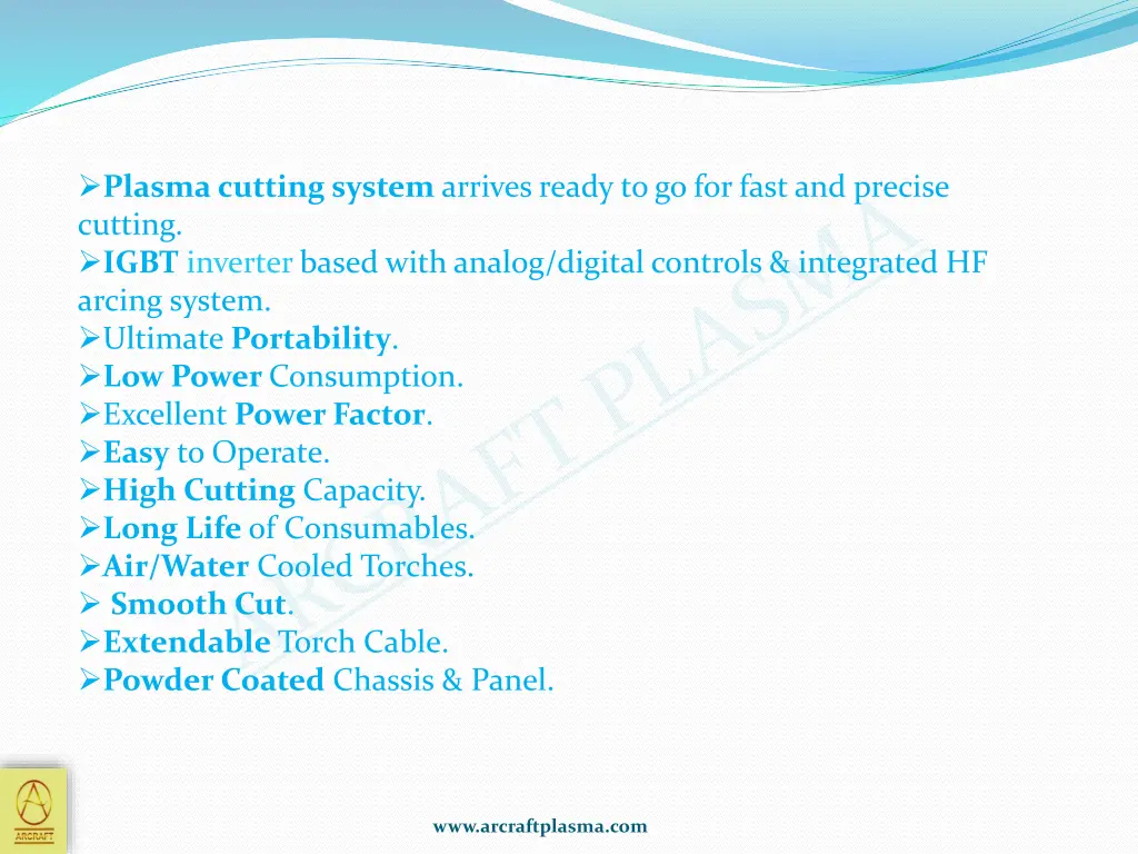 plasma cutting system arrives ready