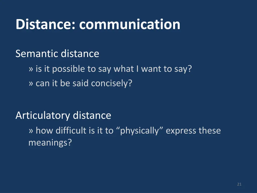 distance communication