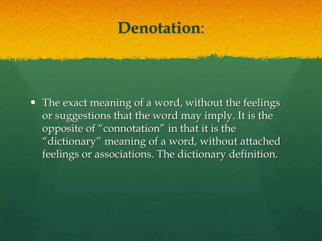 denotation