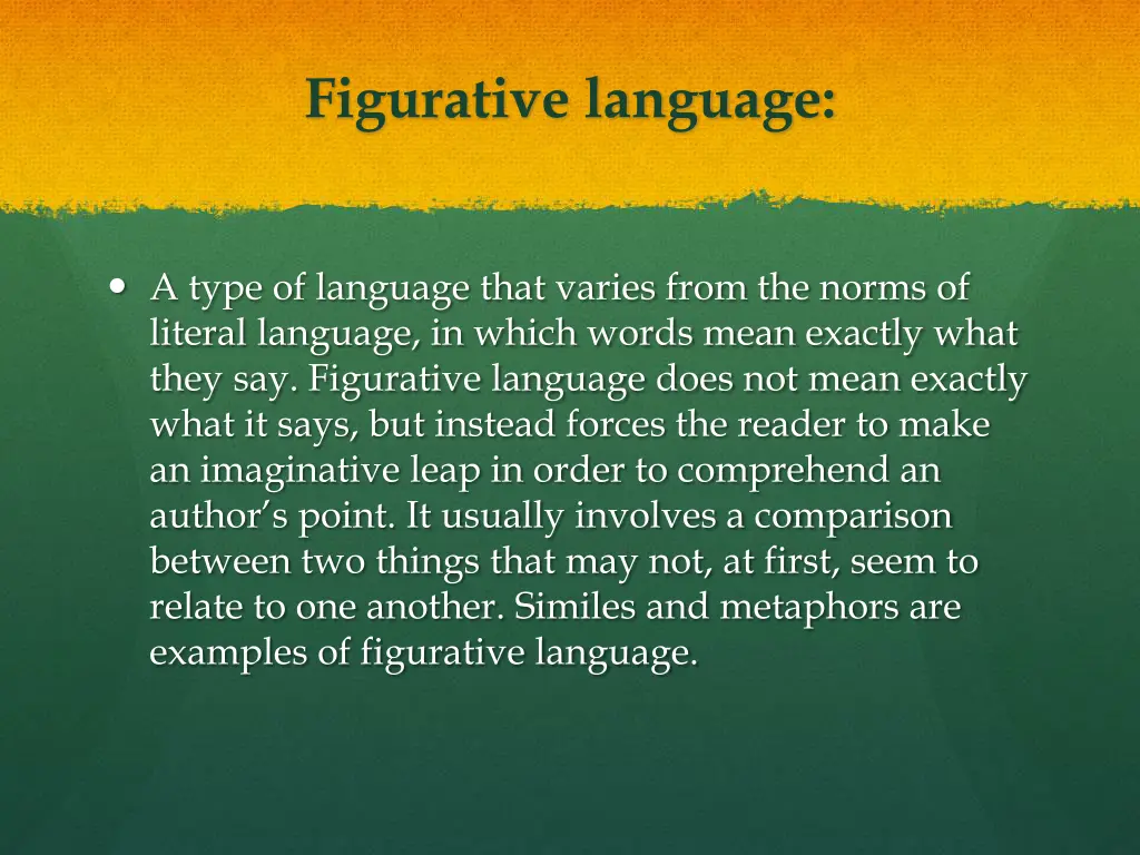 figurative language