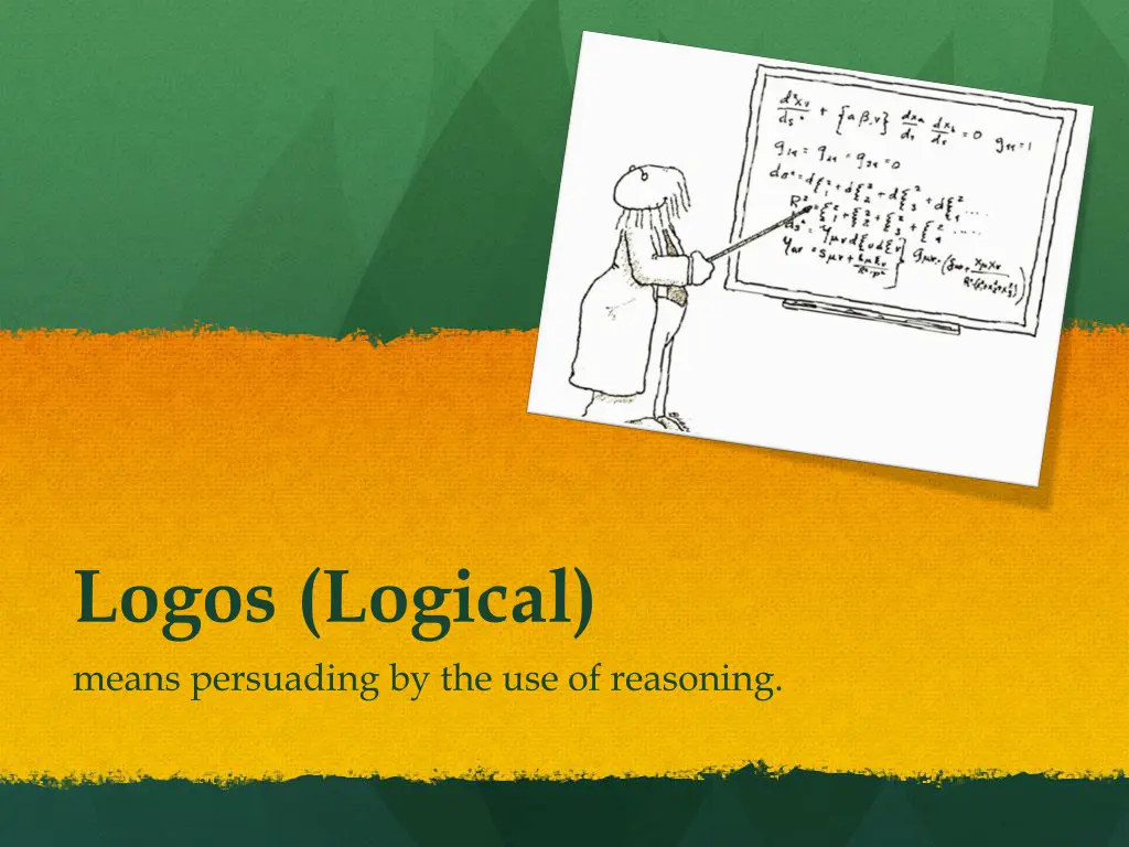 logos logical means persuading