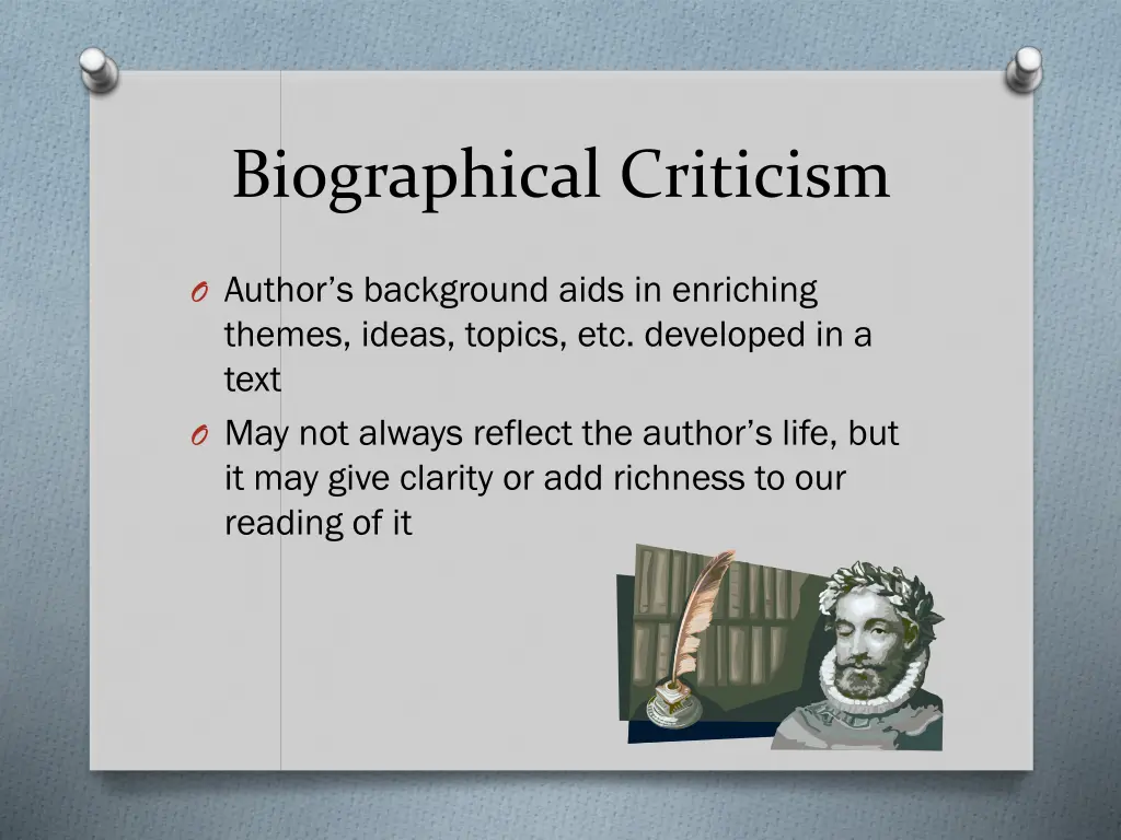 biographical criticism