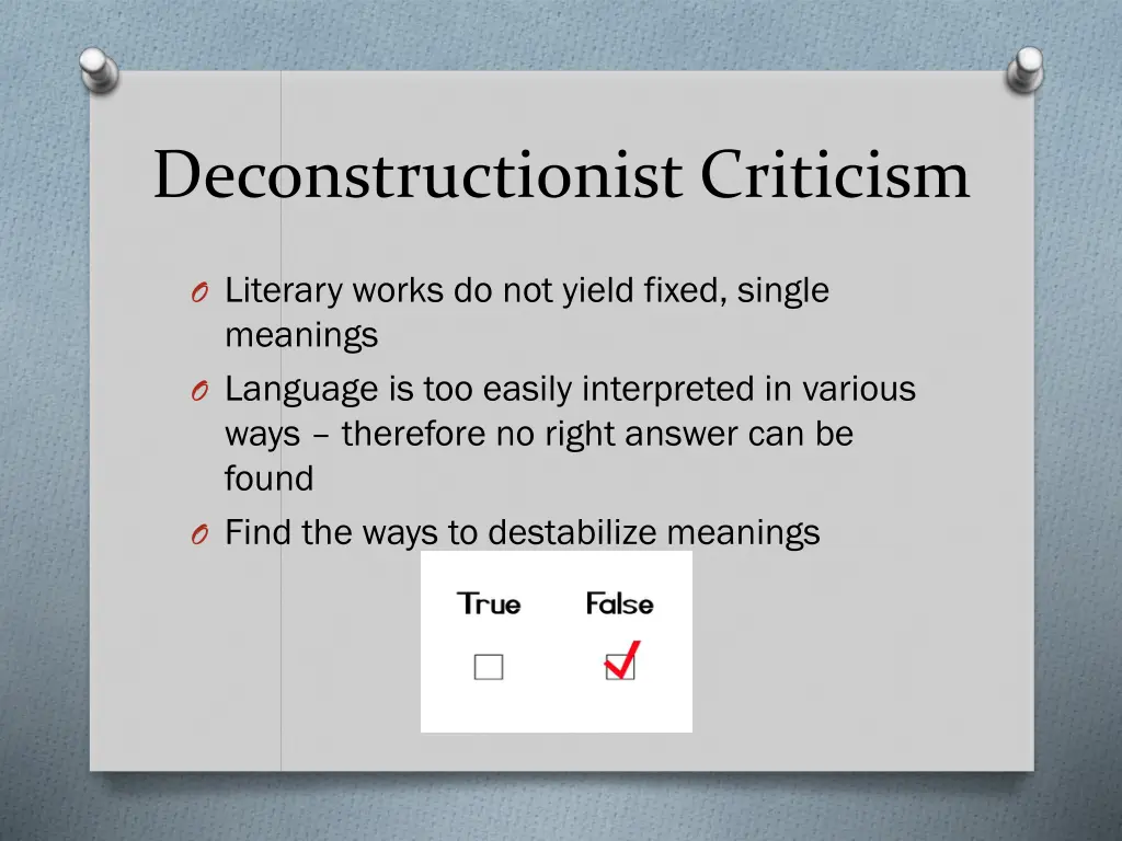 deconstructionist criticism