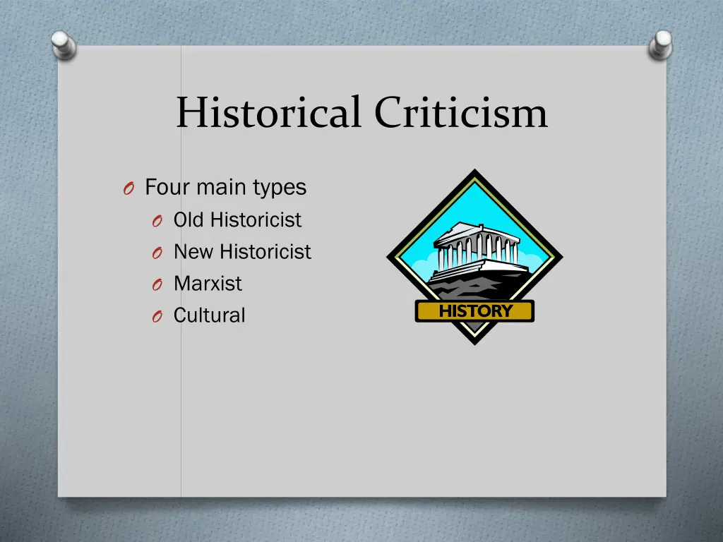 historical criticism