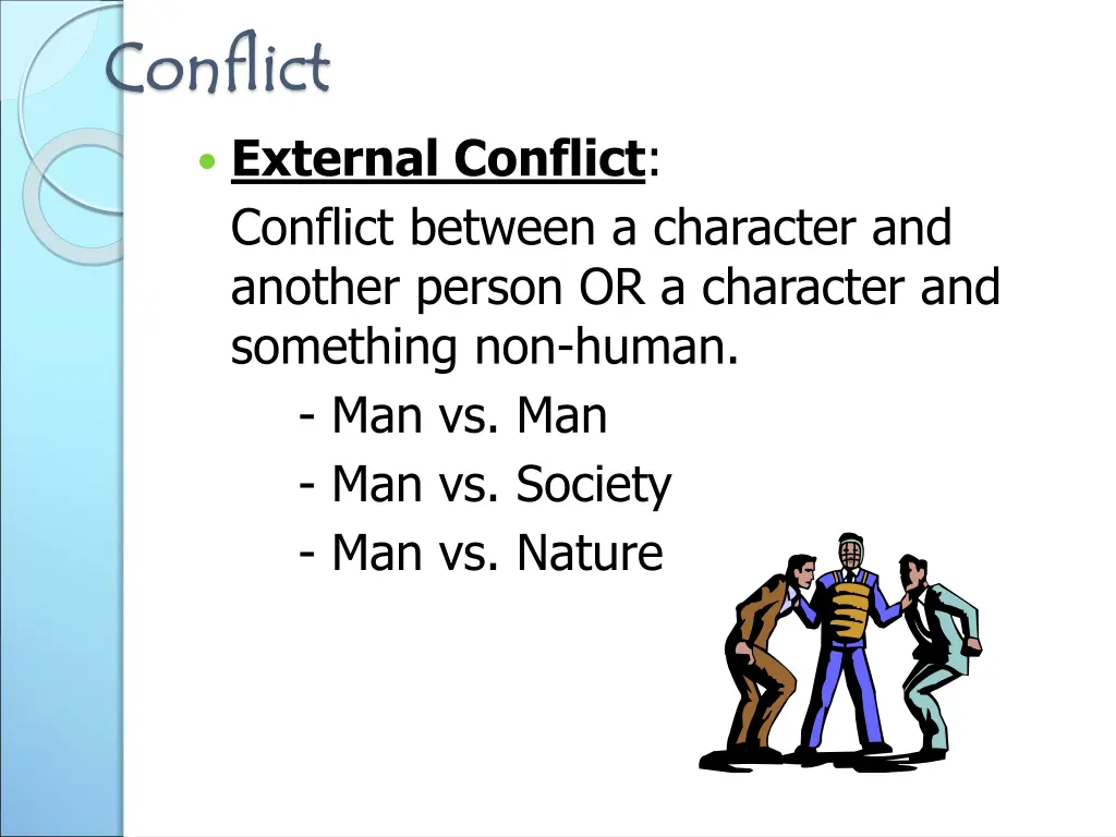 conflict conflict external conflict conflict