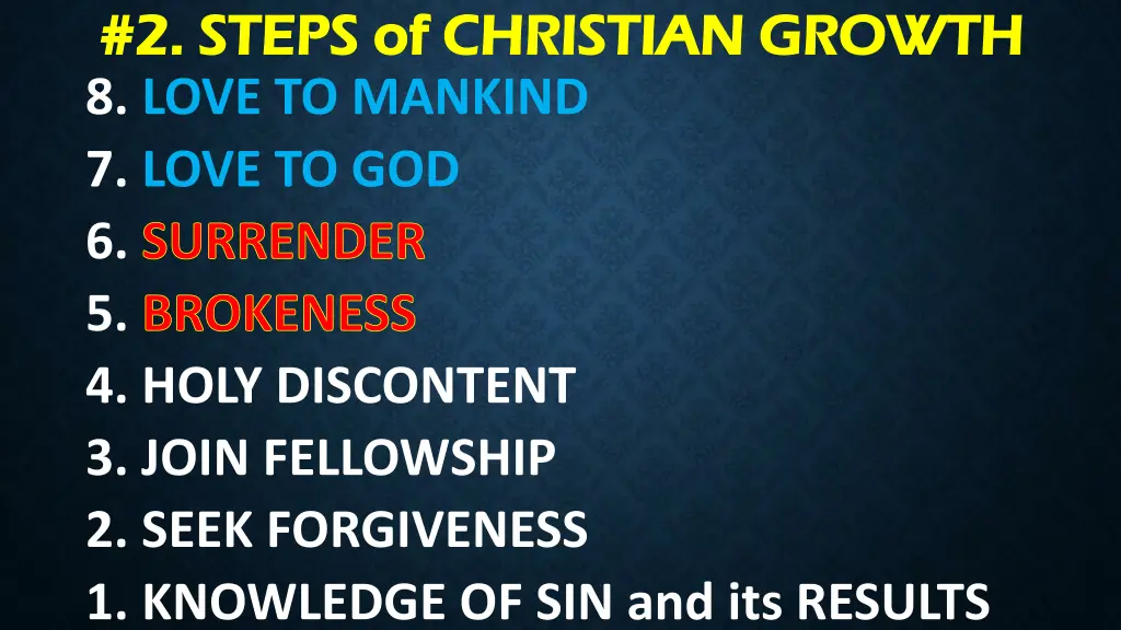 2 steps of christian growth 2 steps of christian