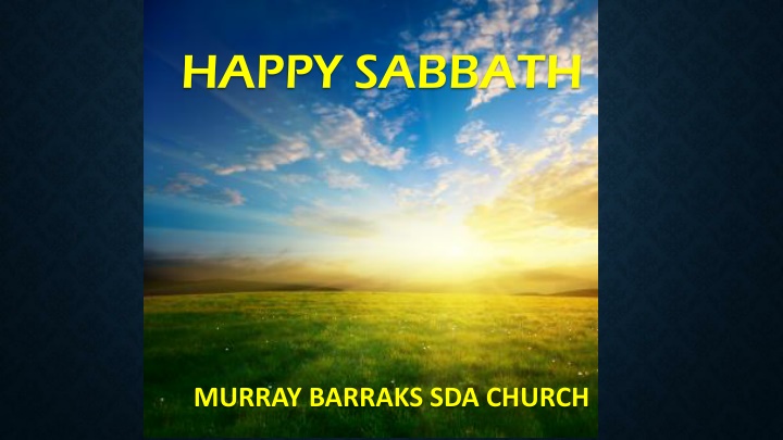 happy sabbath