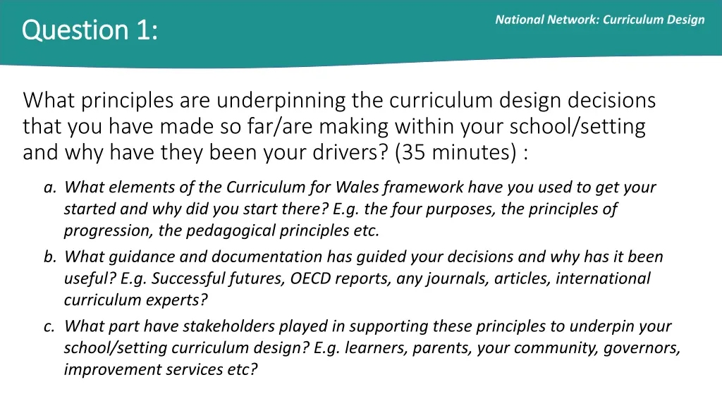 national network curriculum design 1