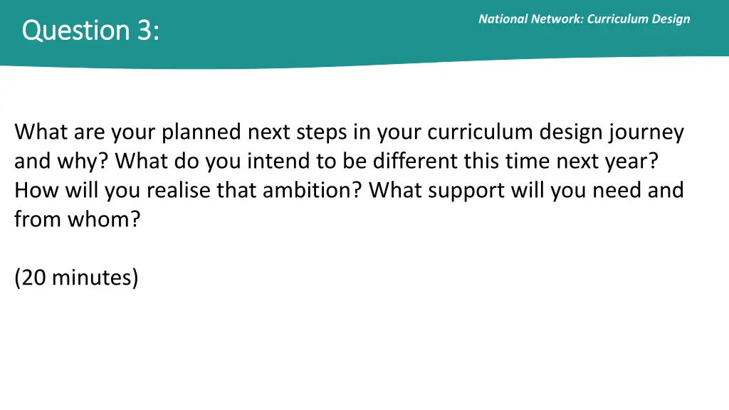 national network curriculum design 5