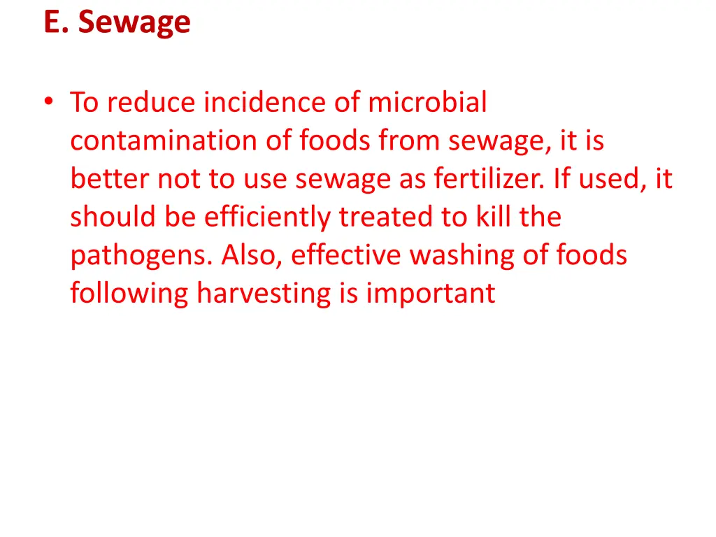 e sewage