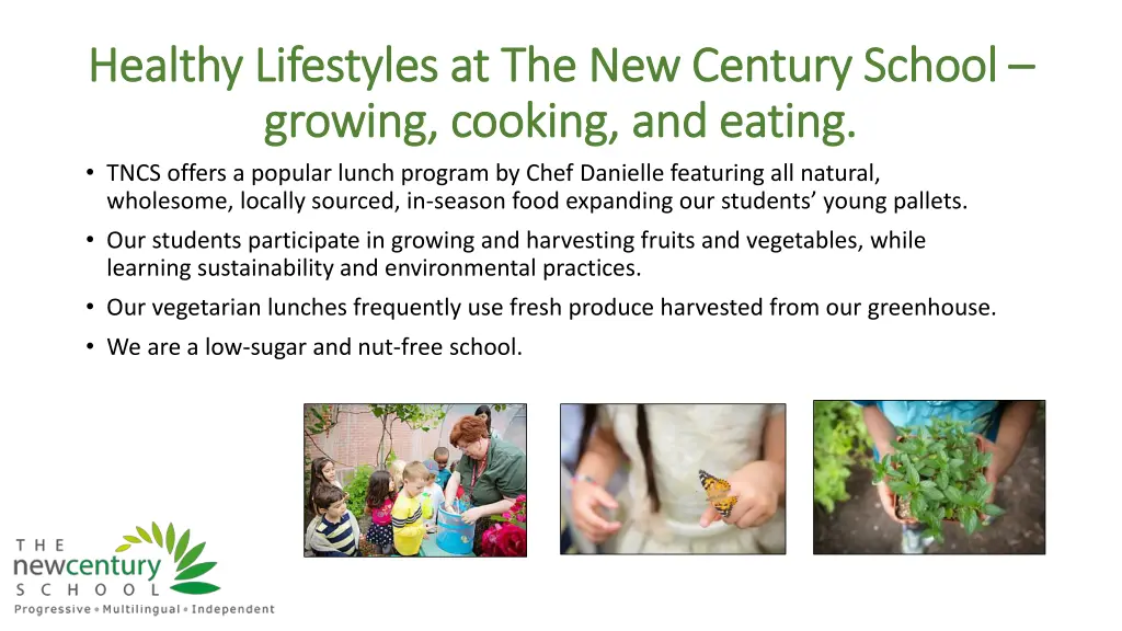 healthy lifestyles at the new century school