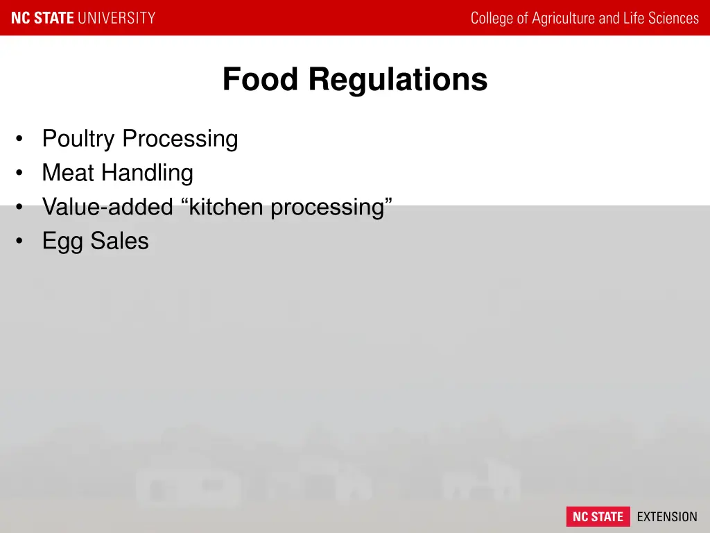 food regulations