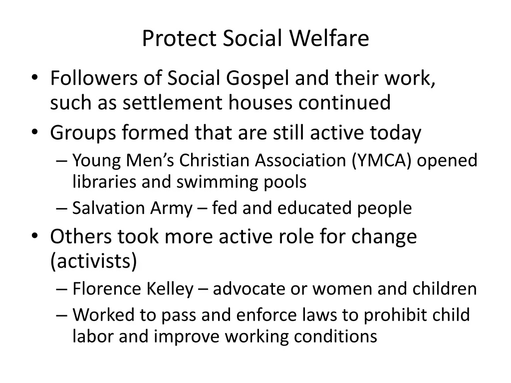 protect social welfare