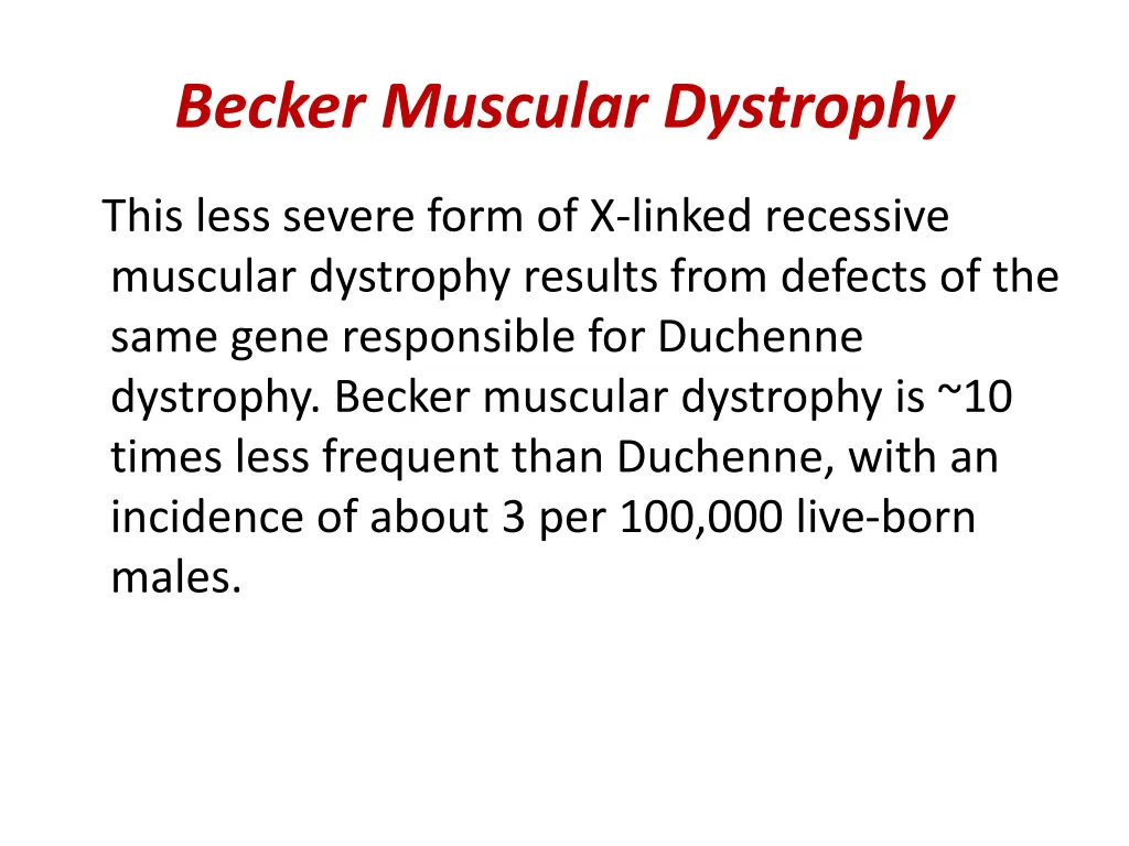 becker muscular dystrophy