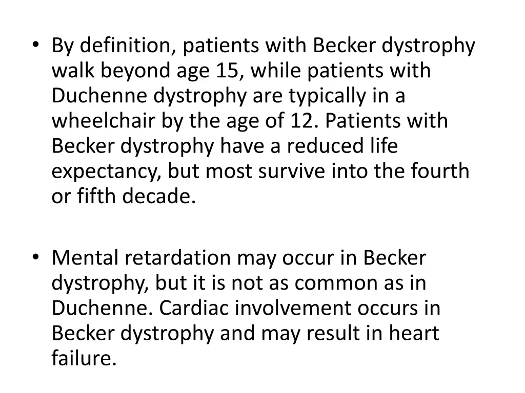 by definition patients with becker dystrophy walk