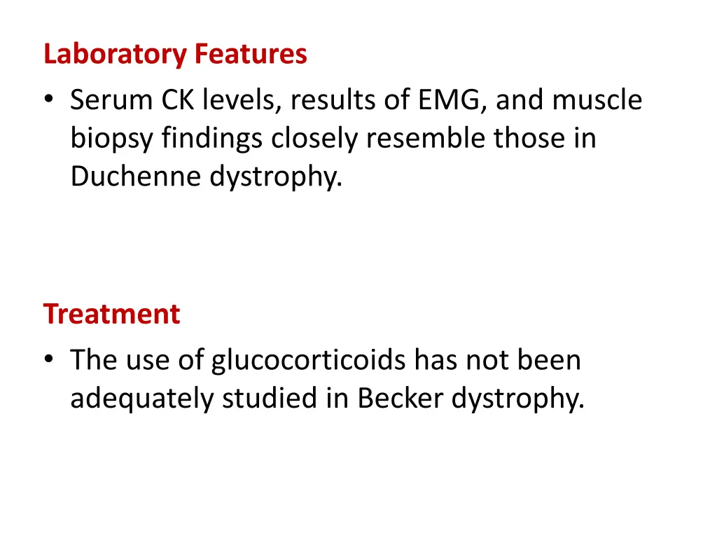 laboratory features serum ck levels results