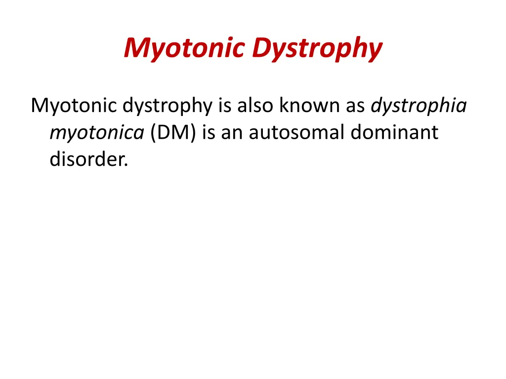 myotonic dystrophy