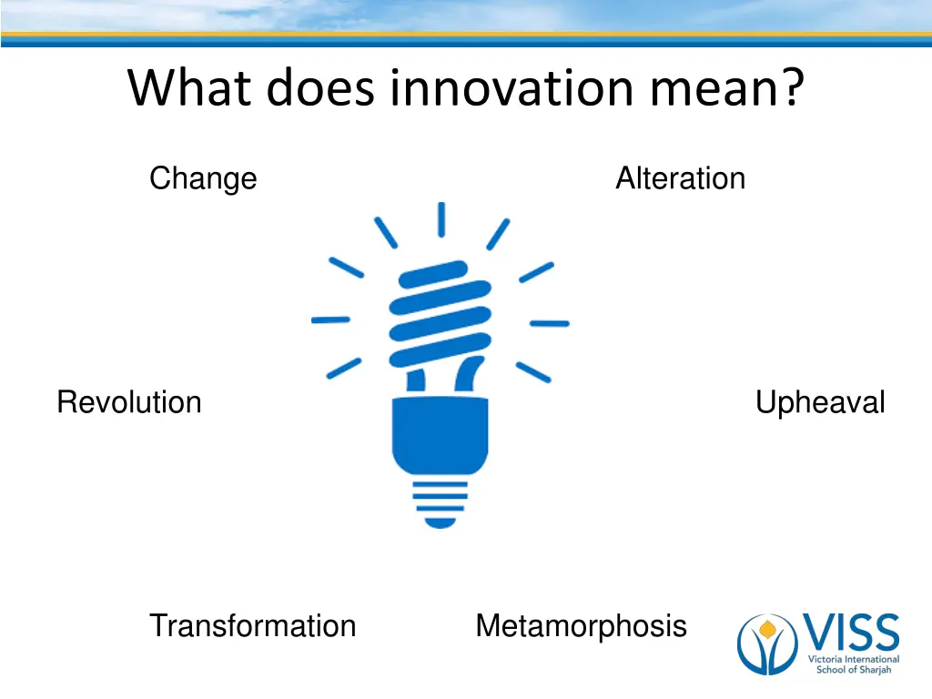 what does innovation mean