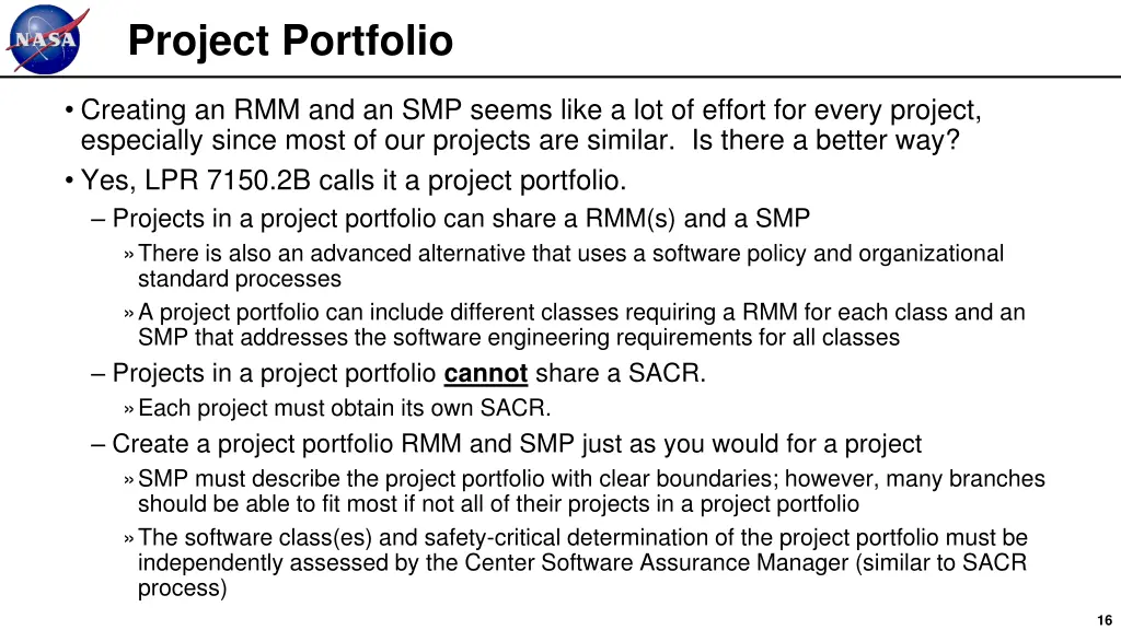 project portfolio