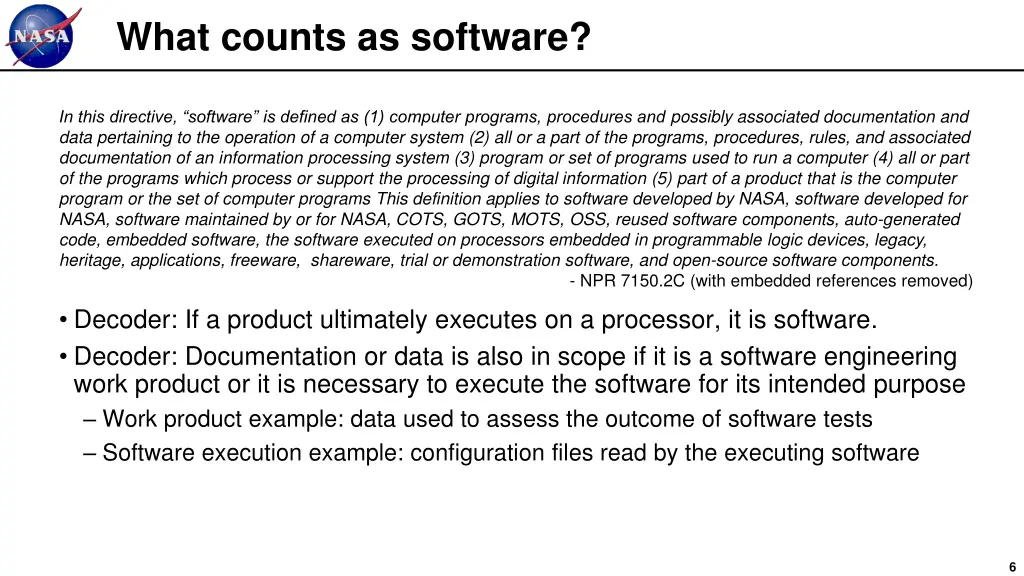 what counts as software