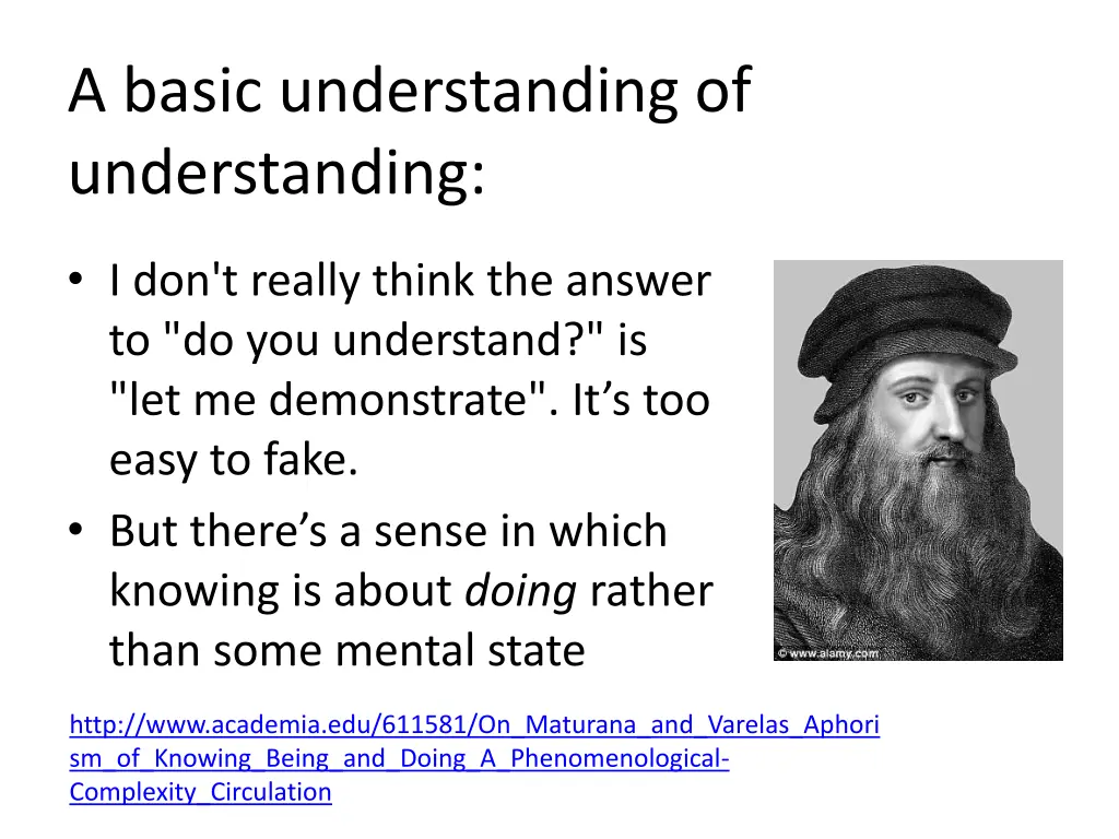 a basic understanding of understanding