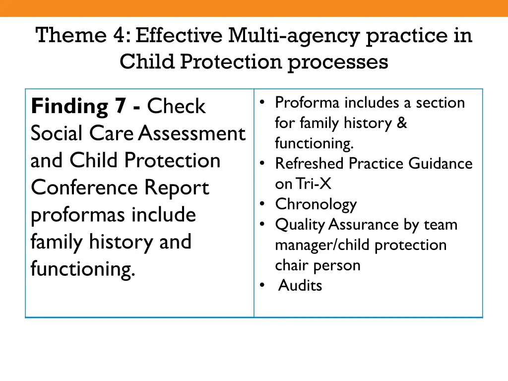 theme 4 effective multi agency practice in child