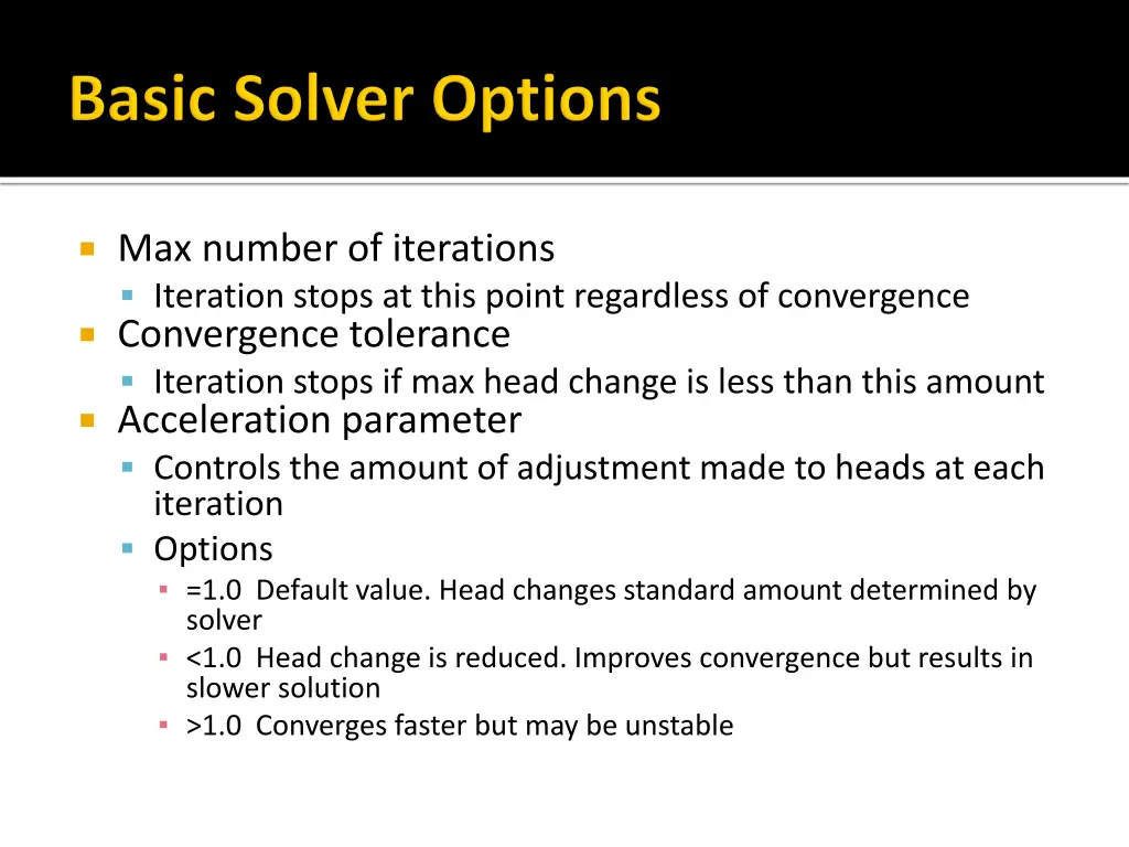 max number of iterations iteration stops at this